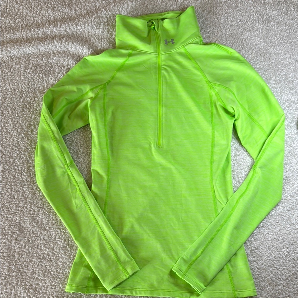 Under Armour Women's Neon Green Long Sleeve Top